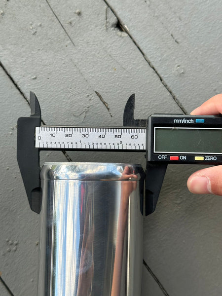 OD 4 In (102mm) Straight Aluminum Intercooler Pipe Air Intake - Foto 3