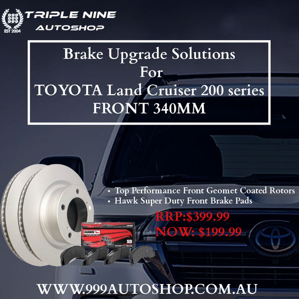 Brake Upgrade Solutions For TOYOTA Land Cruiser 200 series FRONT 340MM