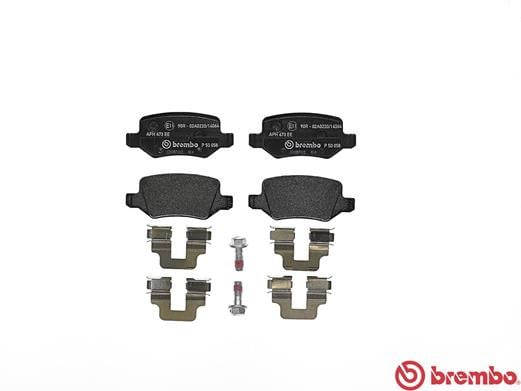 Brembo P50058 Original Replacement LOW-MET Brake Pad Set