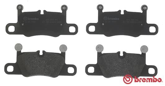 Brembo Schijfremblokken voor, set van 4, gelegeerd staal, conform ECE-R90, OE-equivalent - Teves, voor BMW 1, 3, 4-serie, 118i, 120d, 200PK, xDrive-modellen