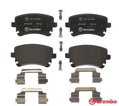 Brembo P85143 Original Replacement LOW-MET Brake Pad Set