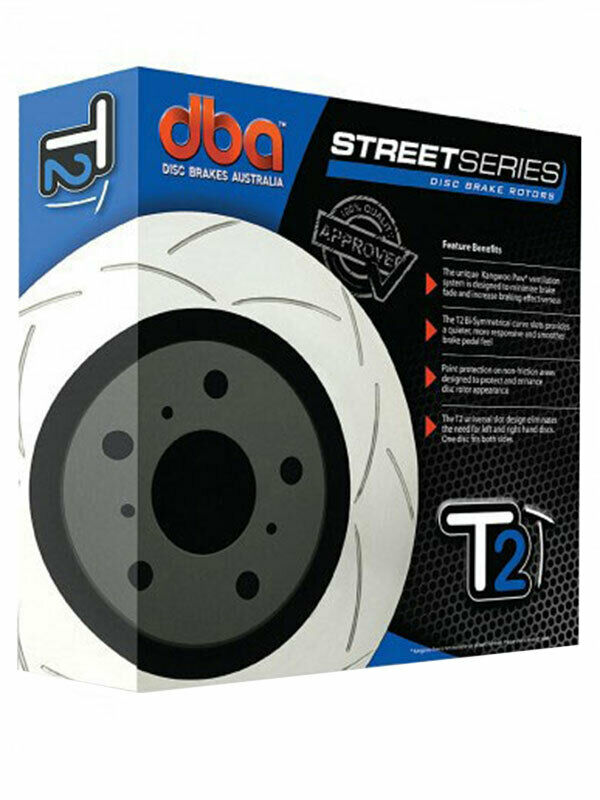 2 x DBA T2 Slotted Rotor FOR AUDI A3 8P7 (DBA2808S)
