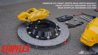 AKEBONO Performacne 4 piston CALIPERS - brake kit + CARBON CERAMIC ROTOR 410MM disc fits porsche Cayenne rear