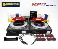 AP RACING CP7040 6 PISTON CALIPERS + KPR BRAKES HT5000S (HT5S) PERFORMANCE 343MM SLOTTED DISC ROTOR + BIG BRAKE FULL UPGRADE KIT FOR LAND CRUISER (FITS 17" WHEEL)