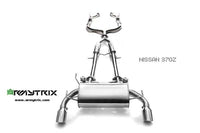 ARMYTRIX Stainless Steel Valvetronic Catback Exhaust Dual Blue Coated Tips Nissan 370Z 09-20