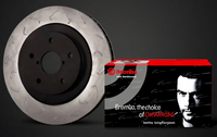 BREMBO BRAKE PADS + PREMIUM OE SLOTTED ROTORS + BRACKET (CALIPER ADAPTOR) KIT TO SUIT 322mm ROTORS FOR FALCON FORD BA BF FG