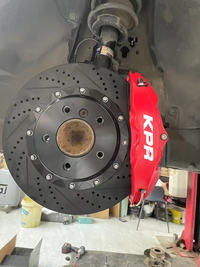 2X KPR BRAKES Performance street MAX 6 Pot caliper + KPR 355mm Slot Rotor big Brake Kit For BA BF