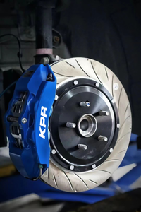 BLACK/RED Calipers KPR BRAKES Performance street MAX 6 Pot caliper + KPR 355mm Slot Rotor big Brake Kit -Customosed