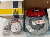 AP Racing Radi-Cal 4 Pot Calipers BIG BRAKE KIT + 355MM Slotted Rotors /GOODRIDGE BRAKE HOSE Full Brake Kit (Customised Brake kit)