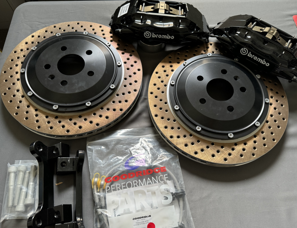BREMBO FRONT BRAKE UPGRADE KIT FOR VW GOLF R MK7 /7.5 (18~19 INCH WHEE ...