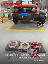 TT SPORT FRONT BIG BRAKE KIT (6 PISTON) FOR GWM TANK 300 - suit factory 17 / 18 '' wheels