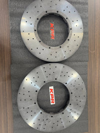 AKEBONO Performacne 4 piston CALIPERS - brake kit + CARBON CERAMIC ROTOR 410MM disc fits porsche Cayenne -REAR