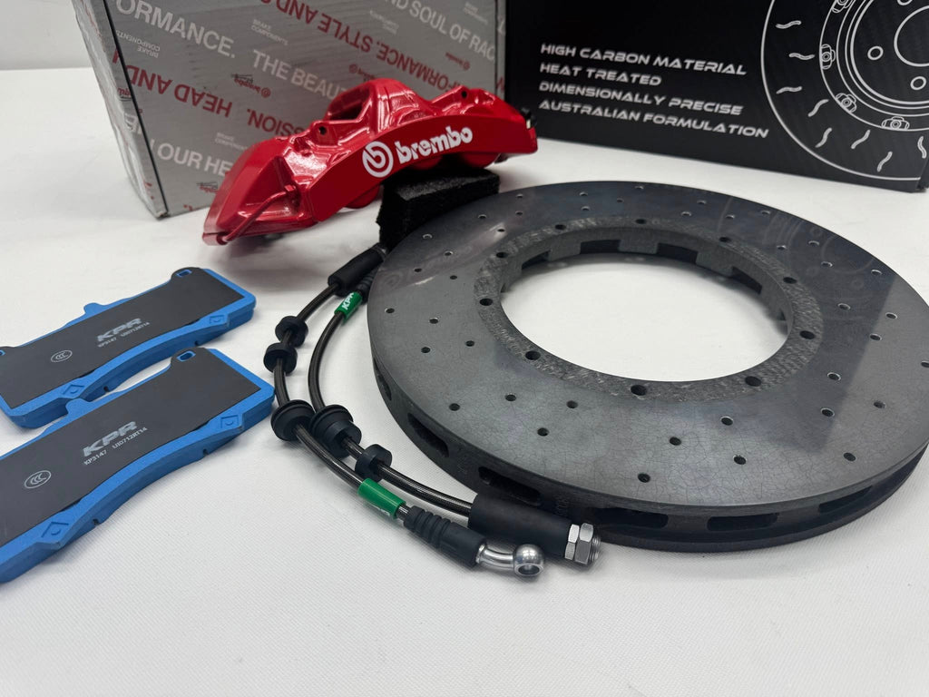 BREMBO GT6 Calipers + KPR CCB ROTORS 380mm/410mm Rotors + Brake Pads BIG BRAKE KIT SUITS ALL EUROP CARS -CUSTOMISED BRAKES