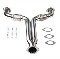 POWER SPIRIT EXHAUST Y Pipe Exhaust Downpipe 304 Stainless Exhaust Manifold Header Midpipe For Nissan 350Z / G35