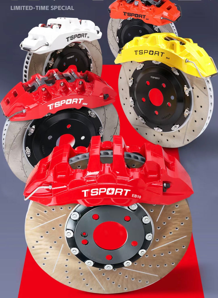 TTSPORT BIG BRAKE KIT 8pot calipers + Rotors suits BMW AUDI VW NISSAN TOYOTA SUBARU MITSUBISHI MAZDA +