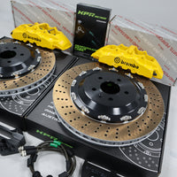 BREMBO PERFORMANCE 6POTS CALIPERS + 380MM ROTORS FULL BIG BRAKE KIT - BBK BREMBO + CUSTOMISED BRACKET TO SUIT YOUR CAR