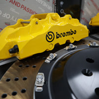 BREMBO PERFORMANCE 6POTS CALIPERS + 380MM ROTORS FULL BIG BRAKE KIT - BBK BREMBO + CUSTOMISED BRACKET TO SUIT YOUR CAR