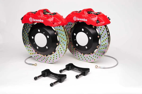 BREMBO Front GT Brake Upgrade - 6pot Caliper Red for NISSAN - G37S 370Z Q60 Q50
