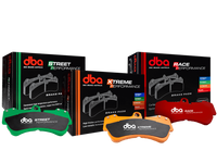 FRONT + REAR UPGRADE KIT -  DBA T3 SLOTTED 4000 SERIES PERFORMANCE ROTORS + DBA BRAKE PADS TO SUIT FALCON BA BF (FRONT 322MM ROTOR UPGRADE KIT)