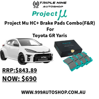 Project Mu HC+ brake pads combop (F+ R) For TOYOTA GR YARIS