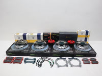 AP RACING PRO 5000R Nickel Plate CP9665 +CP9448 CALIPER X KPR BRAKE ROTORS + E-BRAKE CALIPER (REAR) FULL BOLT ON KIT