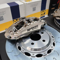 AP RACING PRO 5000R Nickel Plate CP9665 +CP9448 CALIPER X KPR BRAKE ROTORS + E-BRAKE CALIPER (REAR) FULL BOLT ON KIT