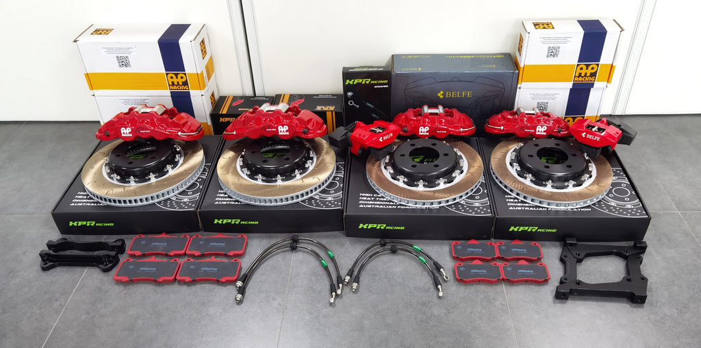 BIG BRAKR KIT AP RACING CP8520 CP8540 + 380MM KPR BRAKE ROTORS FOR TOYOTA LC300 F & R+ EHANDBRAKE )