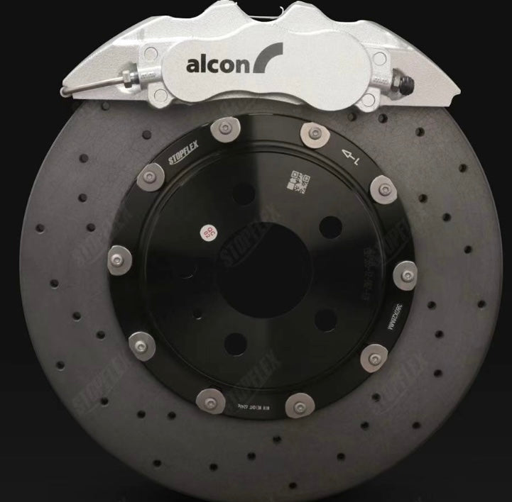 ALCON 6POT CALIPERS + 380MM CARBON CERAMIC CCB ROTORS BIG BRAKE KIT -CUSTOMISED BRACKETS/HATS TO SUIT YOUR NEEDS