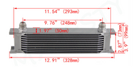 KPR Universal Engine Transmission Oil Cooler PERFORMANCE Aluminum 7 Row AN-8AN