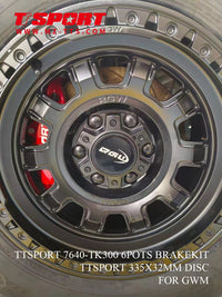TT SPORT FRONT BIG BRAKE KIT (6 PISTON) FOR GWM TANK 300 - suit factory 17 / 18 '' wheels