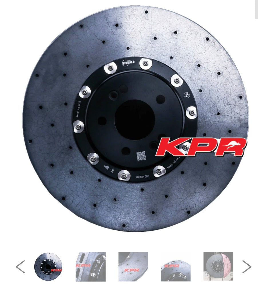 PAIR OF KPR PCCB ROTORS CARBON CERAMIC ROTORS FOR AUDI TT Q7 Q8 RS6 RS7 RS5