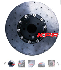 PAIR OF KPR PCCB ROTORS CARBON CERAMIC ROTORS FOR AUDI TT Q7 Q8 RS6 RS7 RS5