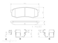 Premium 4x4 Rear Disc Brake Pads for Prado 90 95 120 150 GRJ KZJ RZJ KDJ-db1200
