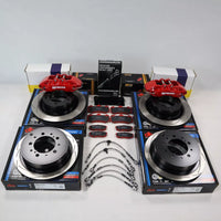 BEST VALUE -CUSTOMIZED BRACKETS + HATS + NUTS + BOLTS + BRAKE LINE FOR AP/BREMBO