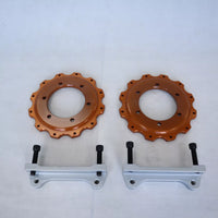 BEST VALUE -CUSTOMIZED BRACKETS + HATS + NUTS + BOLTS + BRAKE LINE FOR AP/BREMBO