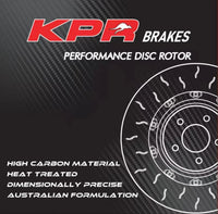 2 X KPR BRAKES HT4000 4S SLOT ROTOR FRONT fit TOYOTA HILUX (DBA2716S) FJ Cruiser (DBA2716S (KPR2716S))