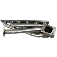 PREMIUM STAINLESS Top Mount T3 T04E Turbo Manifold For 92-98 BMW E36 325i 328i