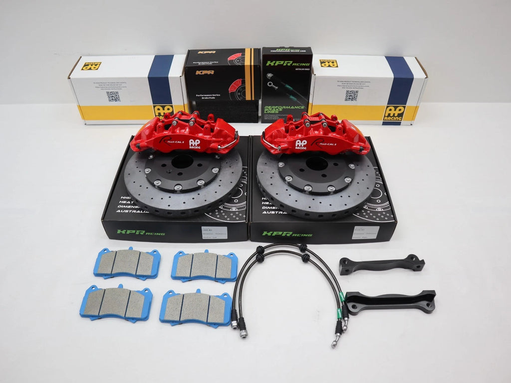 AP RACING 6 POTS CALIPERS + KPR Carbon Ceramic Rotors (CCB) FULL BRAKE KIT (customised for your car) suita 18 inch + wheels