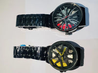 1X NEW FASHING WATCH -BIG BRAKE KIT -BBK STYLE - UNISEX -YELLOW CALIPER