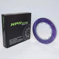KPR BRAKES 2 -PIECE DRILLED FLAT DISC ROTORS /RING 355MM FOR AP RACING BREMBO