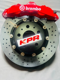 BREMBO GT6 CALIPERS + KPR Carbon Ceramic Rotors (CCB) FULL BRAKE KIT FITS TESLA MODEL 3 / S / Y / X