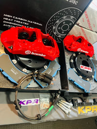 BREMBO GT6 CALIPERS + KPR Carbon Ceramic Rotors (CCB) FULL BRAKE KIT FITS TESLA MODEL 3 / S / Y / X