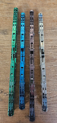 2X PREMIUM CHROM DOUBLE BLADE Windshield WIPER -CHROME BLUE 18" 460MM