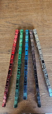 2X PREMIUM CHROM DOUBLE BLADE Windshield WIPER -CHROME BLUE 18" 460MM