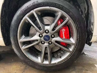 BREMBO (RED / BLACK) 4 PISTON F50 Calipers + KPR DRILLED 355mm/380MM Rotors Full brake upgrade Big Brake Kit suits FORD FALCON BA BF FG XR6 XR8