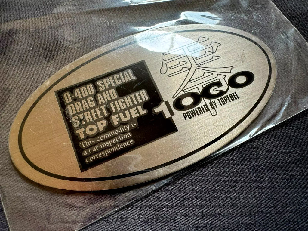 ZERO1000 TOP TOP FUEL 0-1000 ALUMINIUM 3D METAL CAR BADGE STICKER SUIT ALL JDM CARS HANDA