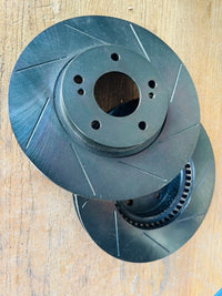 2X display products - PROJECT MU SLOT DISC BRAKE ROTORS SCRN003 FITS NISSAN SKYLINE GTST R33 ECR33