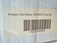 2X display products - PROJECT MU SLOT DISC BRAKE ROTORS SCRN003 FITS NISSAN SKYLINE GTST R33 ECR33