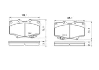 Premium Front Disc Brake Pad Set for TOYOTA 4 RUNNER 89~96 / LANDCRUISER # DB1199