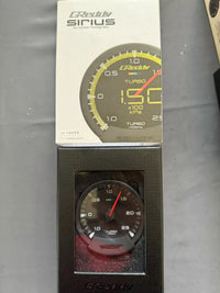SALE- TRUST GREDDY SIRIUS GAUGE METER OIL PRESSURE + BOOST GAUGE + CONTROL UNIT